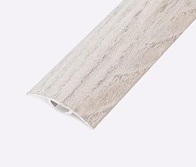 Порог (стык) Русский профиль  разноуровневый ламинированный с дюб, 30*2700 мм, Вяз каньон